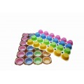 Muffin Trays 24pcs Colored/White